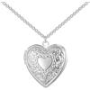 Philip Jones Medaglione Cuore Placcato Argento