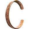 Wonder Care Bracciale in rame puro per donna e uomo Copper Kada per uomo Fascia magnetica in rame con custodia in velluto e scatola regalo