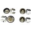 BLUSUPERSHOP COPRIBOTTONI 18 MM con fotoincisione fotografia persona amata defunta cane gatto etc,OPPURE CON TUO LOGO COPPIA,COPRI BOTTONI gemelli PER CAMICIA O POLSINI