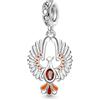 GNOCE Lupo Acchiappasogni Ciondolo Charm 925 Sterling Silver Phoenix Charms per Charms Bracciale Regalo per Donna Fit Collana/Braccialetto