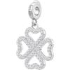 Rosato Charm Donna In Argento Con Simbolo Quadrifoglio | Collezione Storie - RZ247R