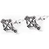 81stgeneration Orecchini a Bottone con Piccola Croce Celtica in Argento Sterling per Donna | Piccoli Orecchini a Croce in Argento 925 | Gioielli Tradizionali Gotici Irlandesi | Simbolo Wiccan