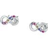 Bluespirit Orecchini Donna in Argento 925 rodiato, Zirconi, Collezione B-Classic - P.25C901006800