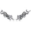 HARMONY BOLA Tiger - Orecchini in argento Sterling 925, con tigre, per donne, regalo di compleanno, Argento sterling