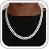 SLOONG Collana da uomo in argento S925, larghezza 10 mm, idea regalo per uomini, diverse lunghezze, 46/51/56/61/66/76 cm