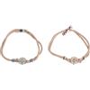 DRESSOOS 2 braccialetti touch a distanza per coppie, braccialetti con proiezione, gioielli coordinati per la relazione, regalo interattivo touch