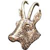Brazil Lederwaren Spilla da bavero camoscio | per cappello o risvolto | perfetto per outfit da caccia | spilla pin button