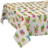ANRO Tovaglia antimacchia Cactus 180x140 cm impermeabile | lavabile a 30 °C - ideale per giardino, terrazza e sala da pranzo