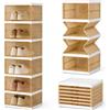 maryse Scarpiera Salvaspazio Slim Verticale a 6 Ripiani con Sportelli | Pannelli AERATI, misure 105 x 26 x 35 cm, struttura in plastica RESISTENTE, montaggio senza attrezzi, per ingresso e altro