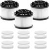BUCOMTU Lot 3 filtres de remplacement pour aspirateur Sans Fil pour Levoit LVAC200 batterie, Accessorio codice LSV-V201F-WUS, Composto da 3 filtri HEPA e 6 prefiltri Lavabili per Scopa elettrica Ricaricabile