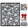 HiGropcore Coperta da Colorare con Pennarelli,150 x 125 cm,DIY Set con 24 Pennarelli | Pennarelli per Colorare Adulti e Bambino,Lavabile,Regalo personalizzato per feste, Natale, compleanno