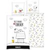 Herding Peanuts, biancheria da letto Best Friends Forever Snoopy Woodstock, in cotone, 135 x 200 cm, 80 x 80 cm, 100% cotone, chiusura lampo di marca, All-In-One Outlet-24