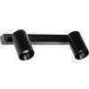 Faro Barcelona 43743 - STAN 2L Lampada da parete/plafoniera nera