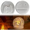 Skeadex Stampi In Silicone Per Natale, Presepe, Casa E Albero Di Natale, Per Candele, Gesso, Resina Epossidica, Sapone, Con Base In Silicone, 2 Pezzi