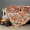 Caleffi Plaid Scaldotto In Cotone Pettinato Art. Berry Cm. 130X170 Imbottito - Colore Ambra