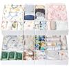 LAJIAKE Set di 16 organizer per cassetti HEMNES 108 × 96 & 108 × 131 cm, scatole pieghevoli per fasciatoio, armadio e cassettiera, modulari in 3 misure, colore bianco
