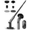 HOTO Swift™ Blast Spazzola Elettrica Rotante Pulizia Casa, Display Digitale | 240 / 300 / 360 giri/min, 6 Testine, Impermeabilità IPX7, Manico Telescopico, per Vasca Bagno, Piastrelle, Pavimenti e Cucina