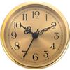 PATIKIL 90mm Inserto per Orologio al Quarzo, Orologio Miniatura con Movimento al Quarzo Rotondo Mini Orologio Numeri Arabi Adatto 78mm/3,1 Dia Foro per Sostituzione, Tono Oro, Stile 2