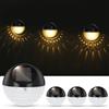 Aigostar Applique da Esterno Solare,IP44 Impermeabile Lampade da Parete Auto On/Off Lampade Solari da Giardino 2700K Luce Calda,Luci Solari Esterno per Giardino,Patio,Recinzione,Cortile,Parete,4 Pezzi