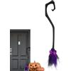 Teksome Scopa da Spaventoso Oggetto Di Scena Da Palco Per Photo Booth Con | Decorazione Scopa Di Halloween Per Festa Costume Bambini Donne Esterno Interno Portico Giardino E Casa.