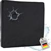 supply24 Cuscino in schiuma gel anti-decubito 40 x 40 x 5 cm in memory foam per sedia a rotelle auto camion ufficio sedia direzionale schienale (RG 60 (morbido) con rivestimento per esterno/incontinenza nero)