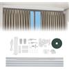 Suvnlsy Binario per tende motorizzato, in alluminio, per montaggio a soffitto, Smart Track Kit con telecomando, controllo vocale