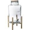 SG Secret de Gourmet SECRET DE GOURMET Barattolo con Rubinetto, su Rack, 8 L, Vetro