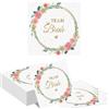 Tapufitil 40 Pezzi Tovaglioli Team Bride, Design Corona di Fiori con Rose Rosa E Oro, 33x33cm Tovaglioli Monouso Ideali per Addio al Nubilato, Festa della Sposa E Decoraz