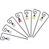 TOYANDONA 7 Pezzi Lanterna Fatata Mini Luminosa in Resina e Ferro per | Effetto Glow in Dark, Leggera e Resistente, Gancio in Ferro, per Regali e Micro Paesaggi