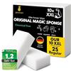 jaramari® 10 pezzi. XXL Eraser Magico, Magic Eraser Sponge, Spugna Magica Melammina, Spugne per Pulizia Forte - Pulizia della casa, Cucine, Bagno, Pareti, Scarpe, Piscina. Basta aggiungere acqua!