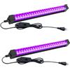 Tkdaksy 2 Pezzi Barra LED UV 15W, 395-400 nm Tubo LED Luce Nera UV, Luce Nera uv Faretto, Tubo Luminosa Ultravioletti Per Festa, Pittura Fluorescente, Poster Fluorescente, Bar