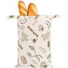 Naapesi Sacchetti per il pane di cera d'api, sacchetti di cotone rivestiti in cera d'api naturale, Pane Riutilizzabili Lino, per Prodotti da Forno Frutta Verdura Panini, 43×33 cm