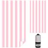 Ainiv Telo Mare Microfibradi 80x180cm, Telo Piscina Doppio Lato Antisabbia con Borsa, Telo Palestra Leggero e ad Asciugatura Rapida, per Piscina, Campeggio, Picnic, Yoga, Palestra, Sport, Rosa