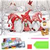 ZesGlyxyr Diamond Painting Gnomi Natalizi, 5D Gnomi Diamond Painting Kit Completo, Babbo Natale Pittura Diamante Painting Kits Completo per Bambini e Principianti, Decorazione Casa Pareti - 30x40 cm