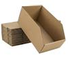STRBOXONG 10 Pezzi Scatole a Bocca di Lupo in Cartone 30x20x15cm - Contenitori Picking per Magazzino, Garage e Scaffali - Organizer Minuteria, Viti e Attrezzi in Carta Kraft Resistente