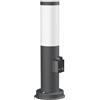 ledscom.de Paletto luminoso PORU Sensor per esterni, 38 cm, antracite, presa, incl. E27 LED, classe di efficienza energetica A (bianco caldo, 4W, 935lm)