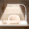 Diesisa Lampada da Scrivania LED Collo di Cigno Flessibile per Manicure | Lampada da Tavolo Senza Sfarfallio da 35 CM con Clip - 3 Colore 5 Luminosità Dimmerabile - Controllo Touch per Casa Ufficio