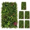 MFLCBK Pannelli Muro Vegetale Artificiale Piante Artificiali da Parete 6 Pezzi | 0,5x1m/1x1m Piante Finte da Parete Verdi Decorative per Interni Esterni Giardino, Matrimonio Resistenti Alle Intemperie