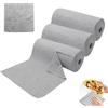 OUTALIZ Rotolo di Panni in Microfibra, 60 Asciugamani in Microfibra, 30 X 30 Cm, 3 Rotoli da 20 Fogli Strappabili, per Cucina, Vetro, Veicoli, Grigio Chiaro