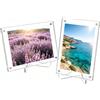 TOTDUKE Cornici Magnetiche in Acrilico 10x15cm, 2 Portafoto Trasparente Bifacciale