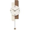 Ergocar Orologio Da Parete Con Pendolo e Movimento Silenzioso Grande Orologio Interno Ideale Per Il Soggiorno Camera Letto Cucina e l'Ufficio 25×73 Cm