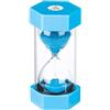 SuLiao Clessidra da 2 minuti: orologio colorato con sabbia 2 minuti, piccolo orologio blu sabbia 2 minuti, clessidra in plastica per bambini, giochi, decorativo, aula, cucina, spazzolino da denti
