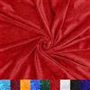 Yuragim Yuraigm - Velluto panno, venduto al metro, 2 metri, in velluto rosso lucido, larghezza 160 cm, per cucire, tessuto decorativo di Natale, velluto brillante, per cucito, tessuto di velluto rosso