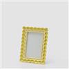 EDG Enzo De Gasperi Portafoto Cornice Balze Rettangolare H 20 Cm L 15 Cm Giallo