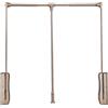 GoldeneAmeisen Appendiabiti saliscendi per Armadio,saliscendi Armadio,Meccanismo Barra Appendiabito con Apertura e Chiusura Assistita,Portata 30 kg,Salvaspazio,Ammortizzato Soft,per Ogni Armadio