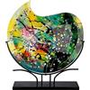 GILDE GLAS art Vaso decorativo in vetro, multicolore, altezza 50 cm