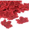 PATIKIL 300pz Artificiali Foglie Autunno Acero Autunno Finta Foglia Rosso | per Matrimoni Feste Ringraziamento Halloween Decorazione