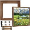 PH PandaHall 2pz Cornice Galleggiante per Tela, 20x20cm Marrone Cornice in Legno per Quadri Tela Galleggiante da Appendere al Muro per Dipinti su Telas Tesa, 1.7cm Profondo