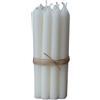 ukiyo 12 pezzi, candele sottili, H: 13 cm Ø: 1,2 cm, varie colori, durata 2,5 ore, per Avvento e Natale, colore: crema