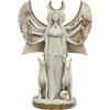 Generic Ecate, tripla dea della magia, statua greca con luna notturna, patina grigia, 25 cm